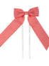 Candy Stripe Bow  - Red and White