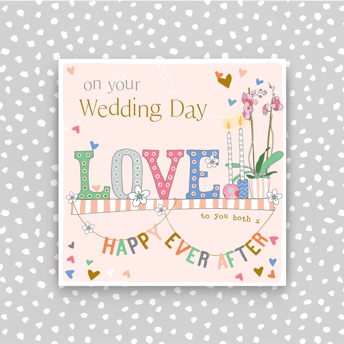 Wedding Day Love Wedding Card