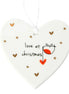 Love At Christmas Hanging Heart