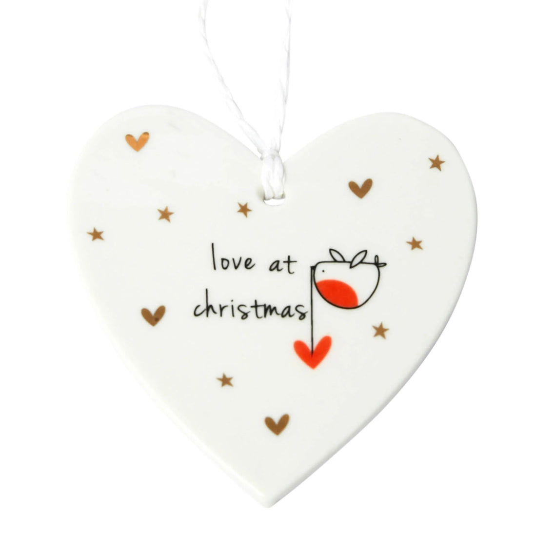 Love At Christmas Hanging Heart