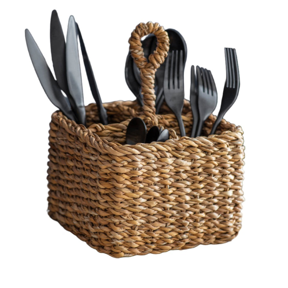 Seagrass Brading Cutlery Holder