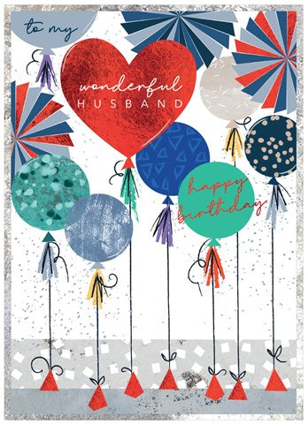 Wonderful Husband Birthday Card