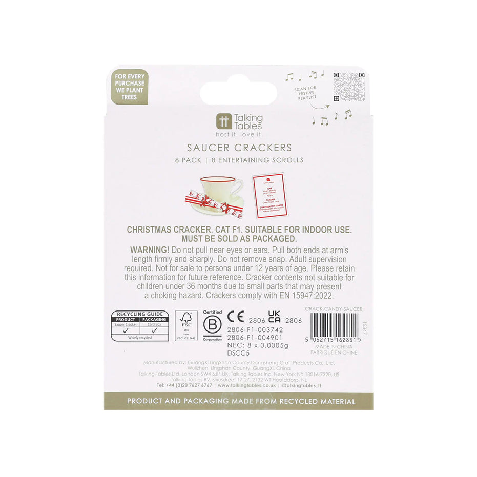 Bow Saucer Crackers - 8 Pack