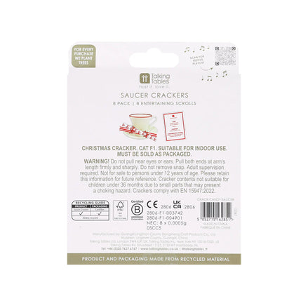 Bow Saucer Crackers - 8 Pack