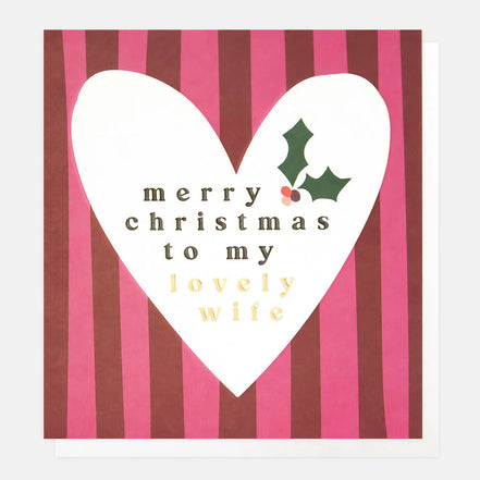 Merry Christmas to my Lovely Wife Card