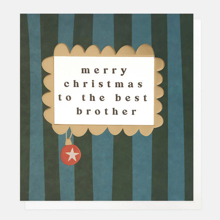 The Best Brother At Christmas Card