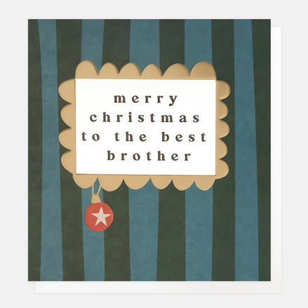 The Best Brother At Christmas Card