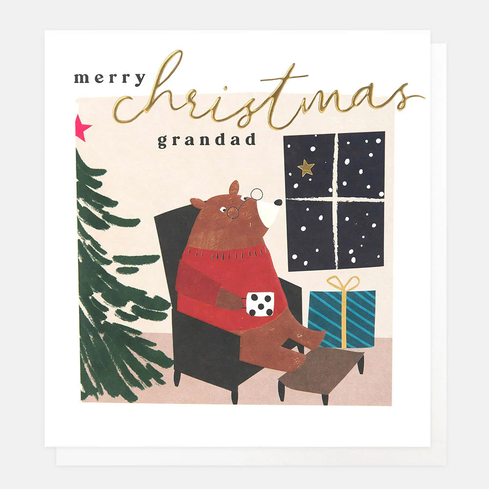 Merry Christmas Grandad Bear Card