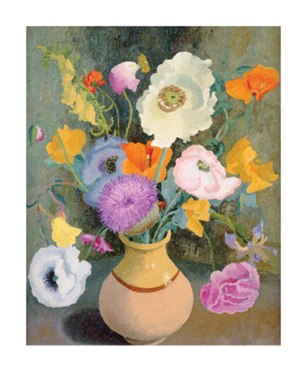Poppies & Sweetpeas Art card