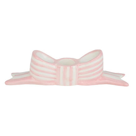 Pink Bow Candle Holder Talking Tables