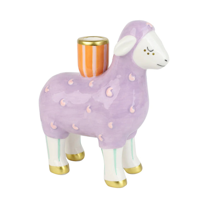 Candle Shop Ceramic Lamb Candle Holder