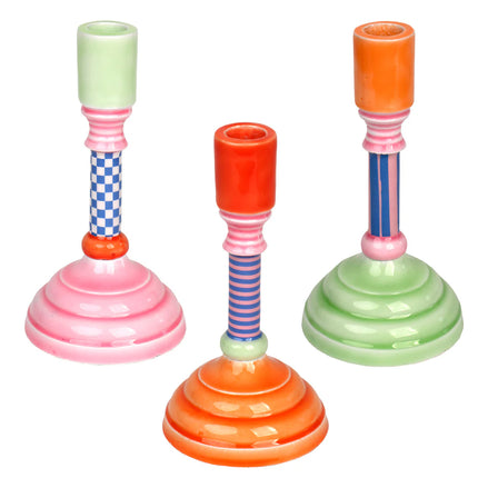 Enamel Candle Holder - 18cm