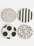 Mono Mixed Print Set Of 4 Coasters