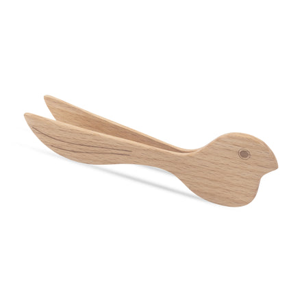 Bird-Shaped Beechwood Toast Tongs