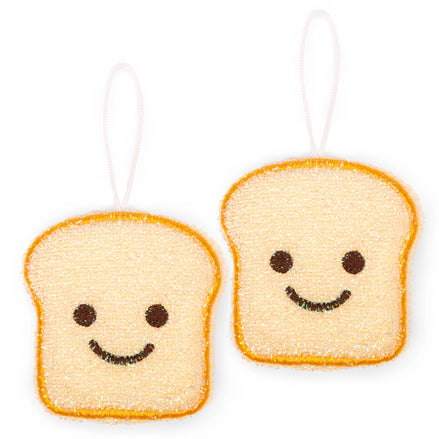 Smiley Toast Dish Scrubbers – Set of 2