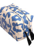 Blue Mono Flower Large Cube Washbag