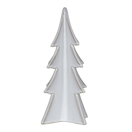 Ceramic 3D Christmas Tree Decoration - White