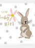 Baby Girl Rabbit Card