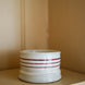 Hand Painted Breton Stripe Tea Light/Dip Bowl - Brick