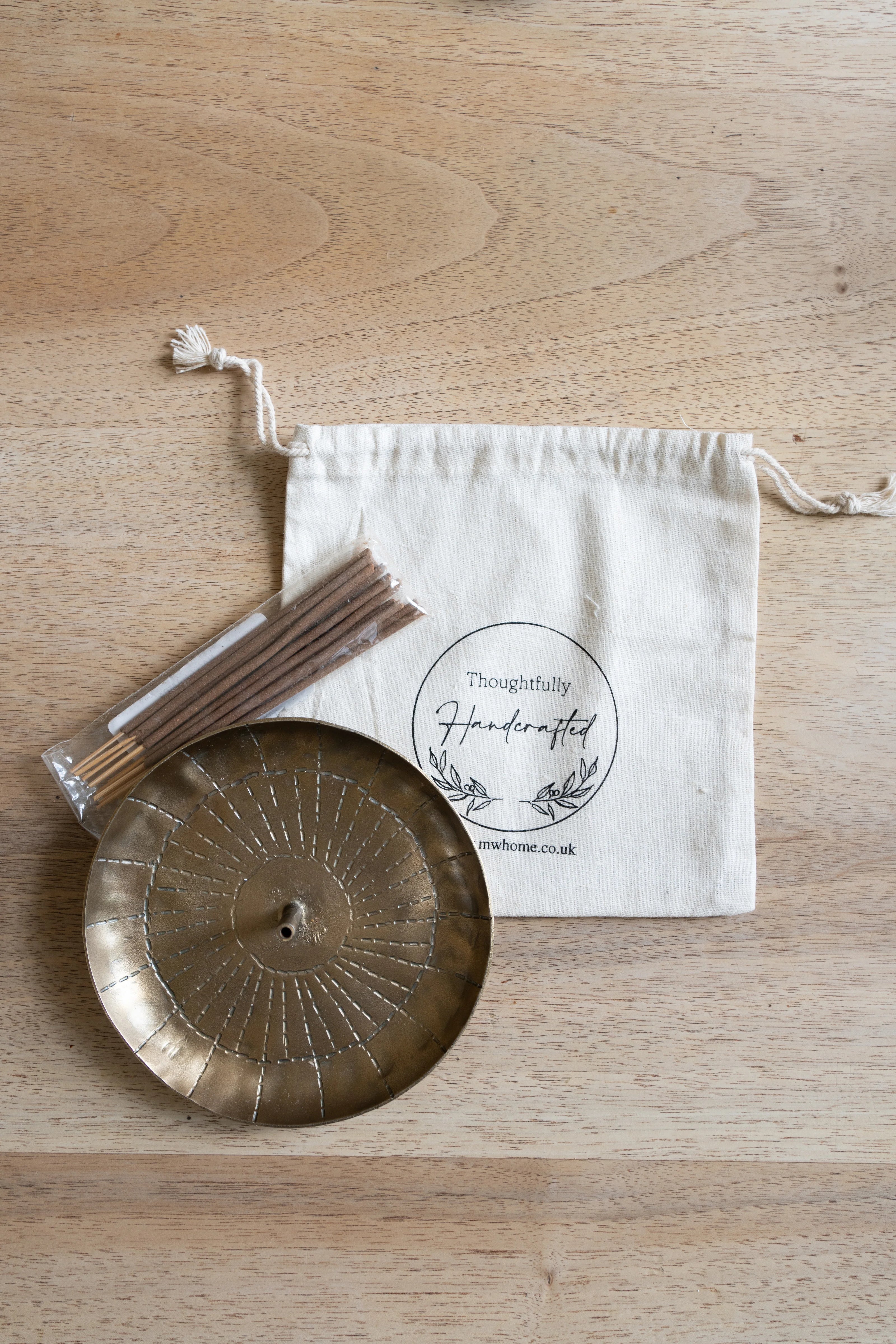 Forged Incense Burner with Incense Sticks