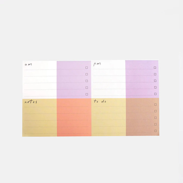 Multi Check Sections Desk Pad