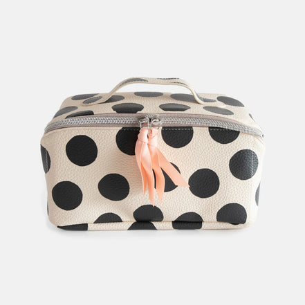 Mono Scattered Dot Large Diagonal Washbag