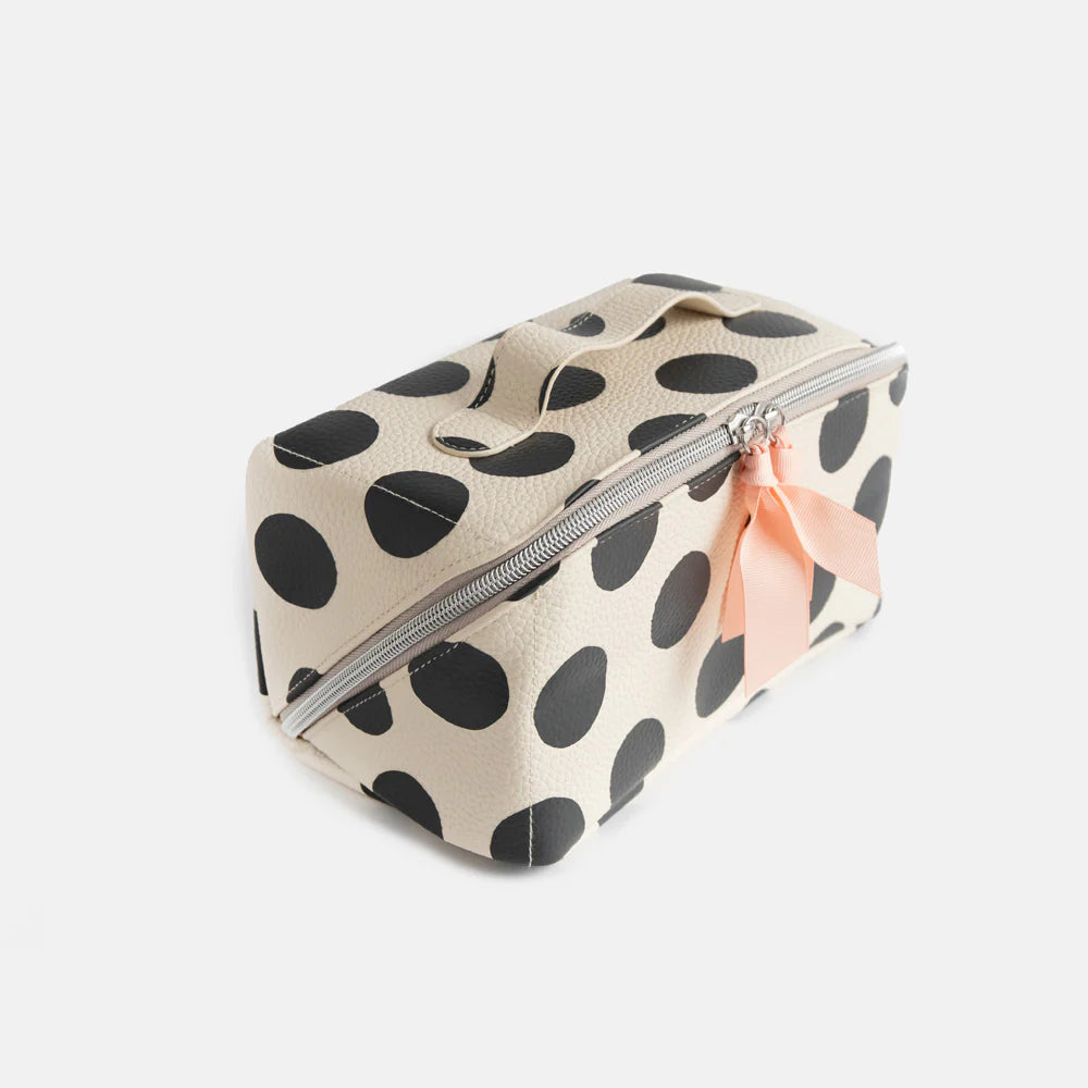 Mono Scattered Dot Large Diagonal Washbag