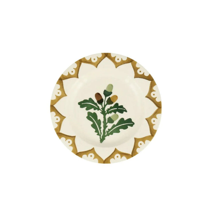 Decorative plate with floral design on a white background