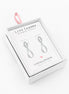 Silver Drops Stud Earrings