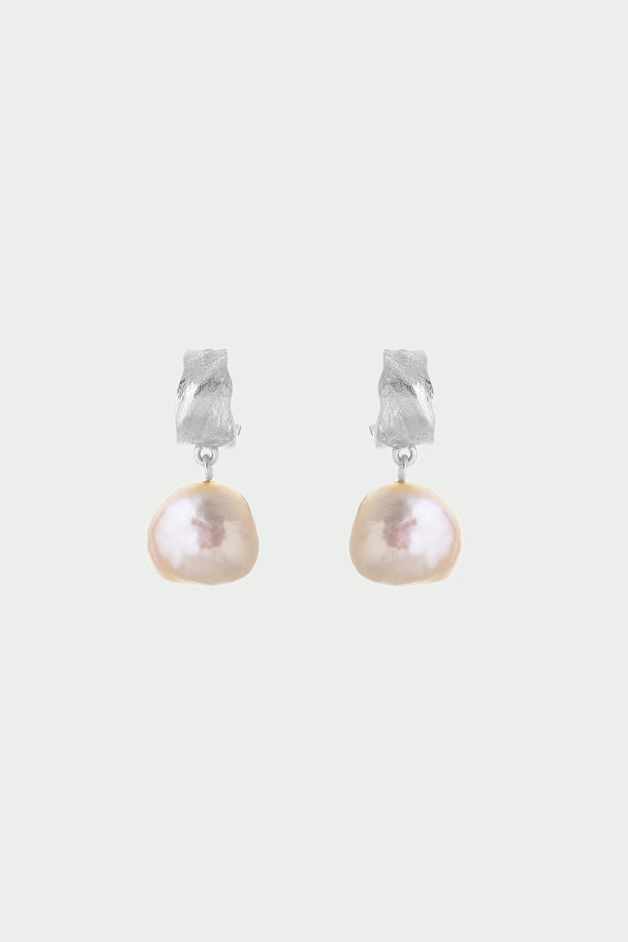 Freshwater Pearl Earrings Silver