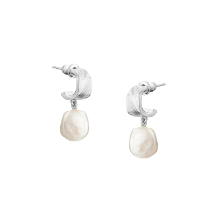 Freshwater Pearl Earrings Silver
