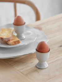 Ithaca Egg Cups Set of 2 White