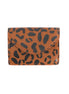 Tan Leopard Card Holder