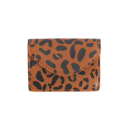 Tan Leopard Card Holder