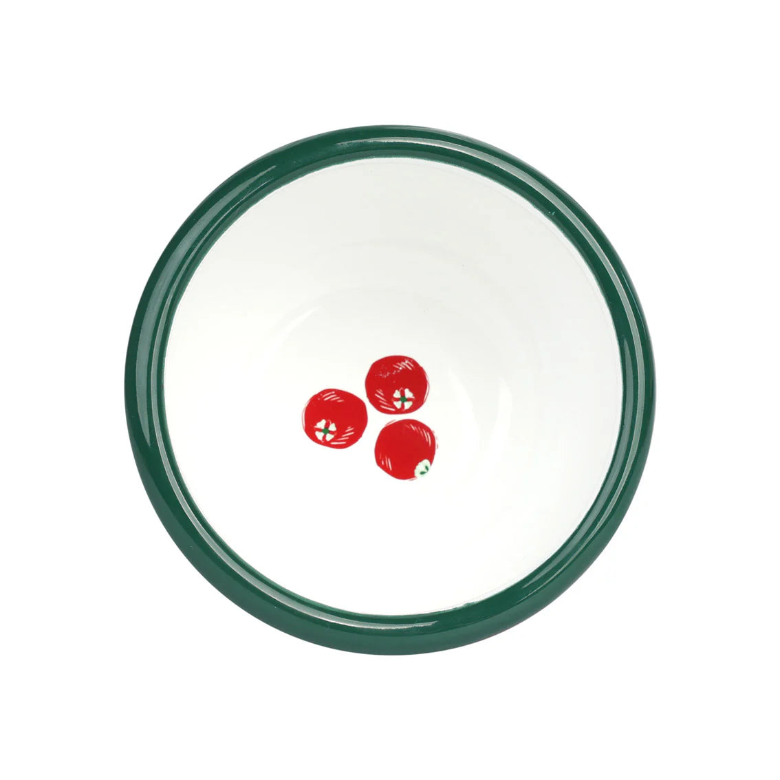 Bon Noel Cranberry Enamel Bowl