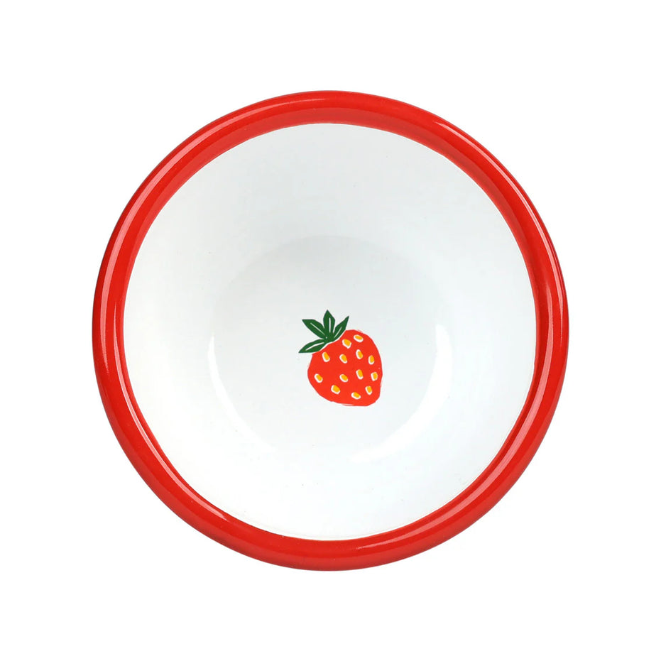 Bon Appetit - Strawberry Enamel Bowl