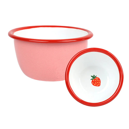 Bon Appetit - Strawberry Enamel Bowl