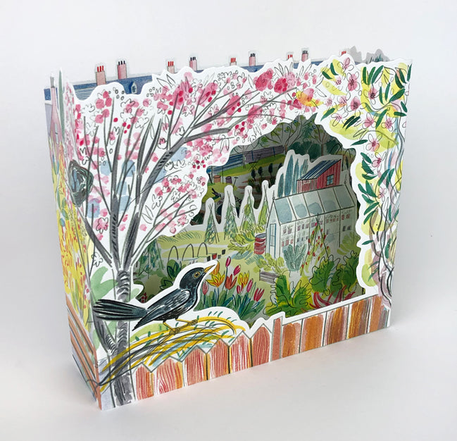 Blackbird 3D allotment Art Card