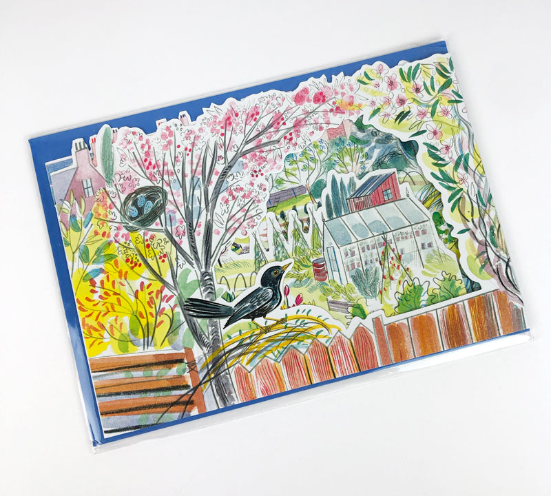 Blackbird 3D allotment Art Card
