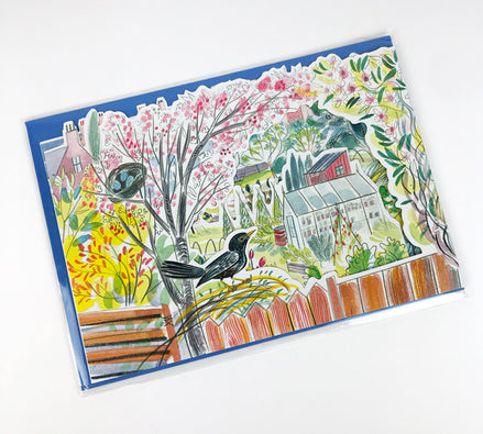 Blackbird 3D allotment Art Card
