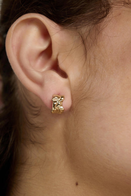 Ripple Earrings Gold