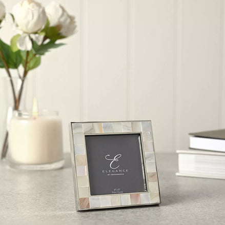 Elegance Metal & Mother of Pearl 3' x 3' Photo Frame