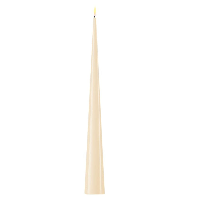Cone Candle Cream 38 cm
