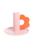 Pink/Red Flower Candle Holder