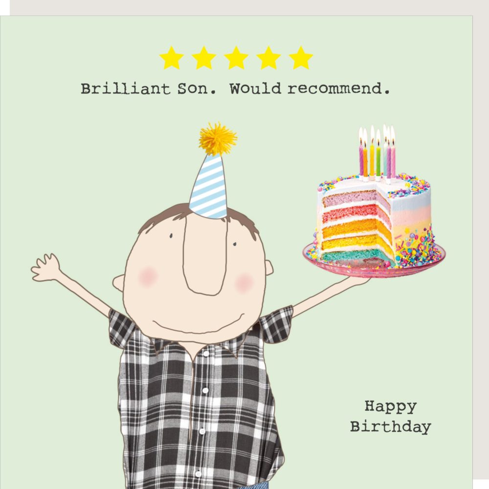 Five Star Son Birthday Card