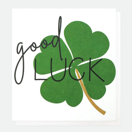 Good Luck Clover Card