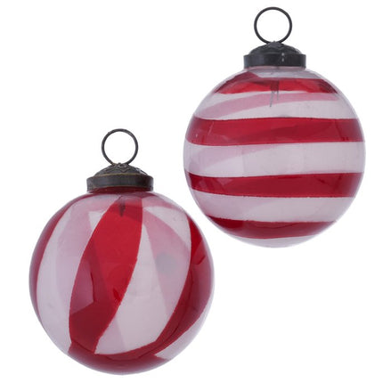Red Striped Bauble