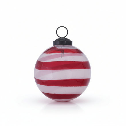 Red Striped Bauble