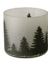 Windlight Francesca Large Frosted Tree Tealight Holder