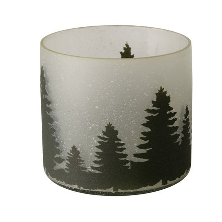 Windlight Francesca Large Frosted Tree Tealight Holder